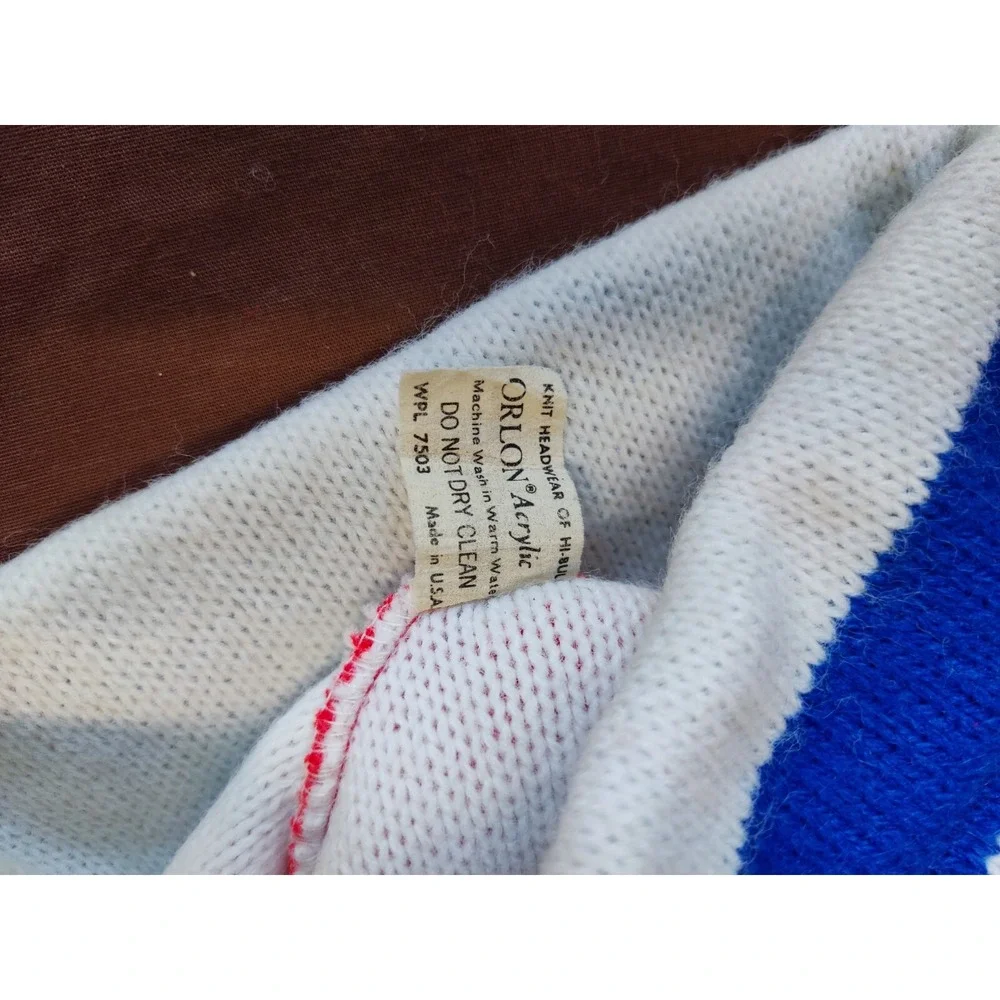 Vintage Pepsi Stocking Hat Cap Ski ‎ Winter Beanie 1970's 1980's